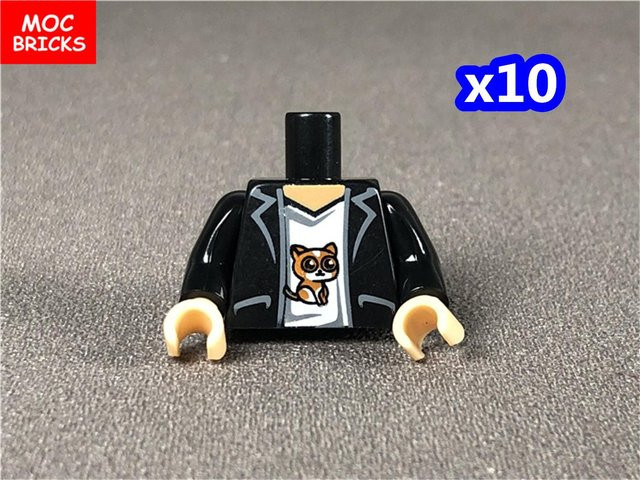 Yiran Toy MOC Steine Anzug Koch Arzt Körperteil Rumpf Bausteine Zubehör 10-teiliges Set - Bild 1