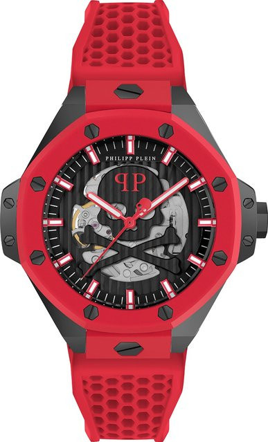 Philipp Plein Herrenuhr Skeleton Automatik, Edelstahl, 46 mm, Schwarz - Bild 1