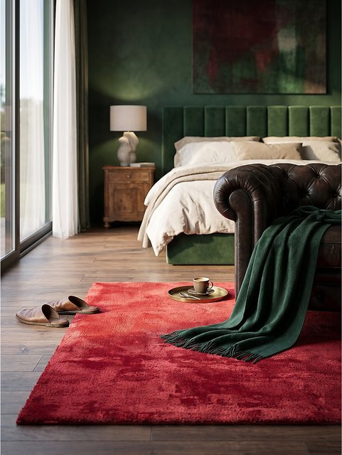 Hochflor Teppich Kadima Design von ALDAN in Rot, B/T: 140 x 200 cm - Bild 1