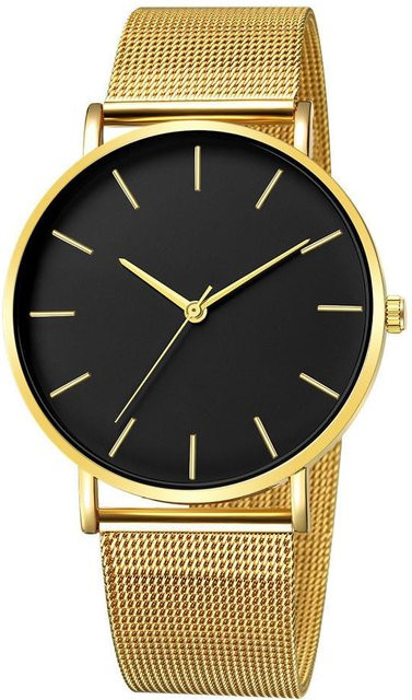 Armbanduhr ping Day, Roségold, Edelstahl, Quarz, Schwarz, Damen - Bild 1