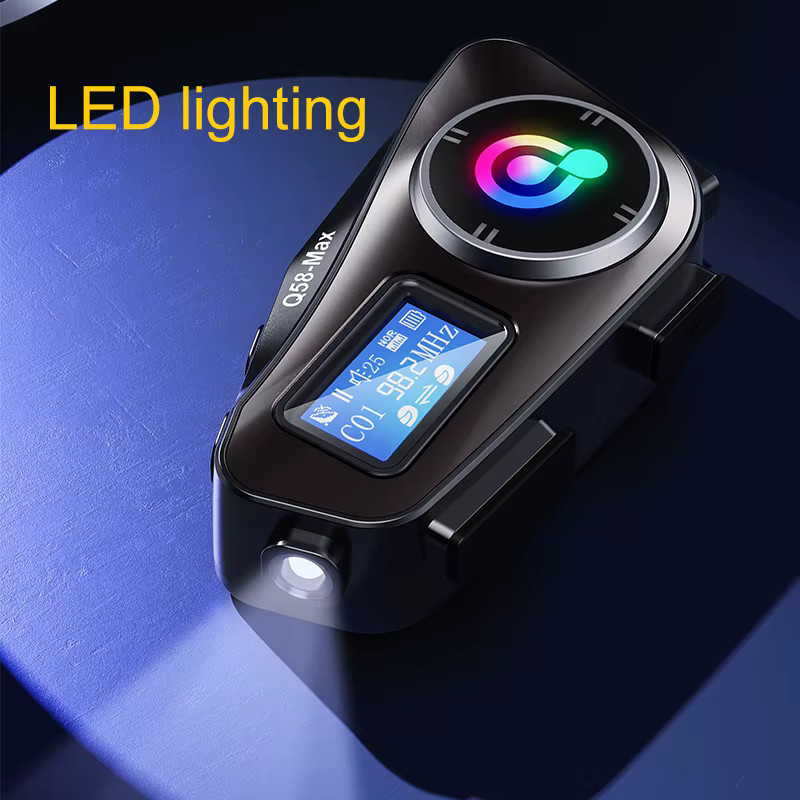 XINOWY Q58 Max Bluetooth-Gegensprechanlage für Motorradhelme, wasserdicht nach IP65, Schwarz - Bild 3