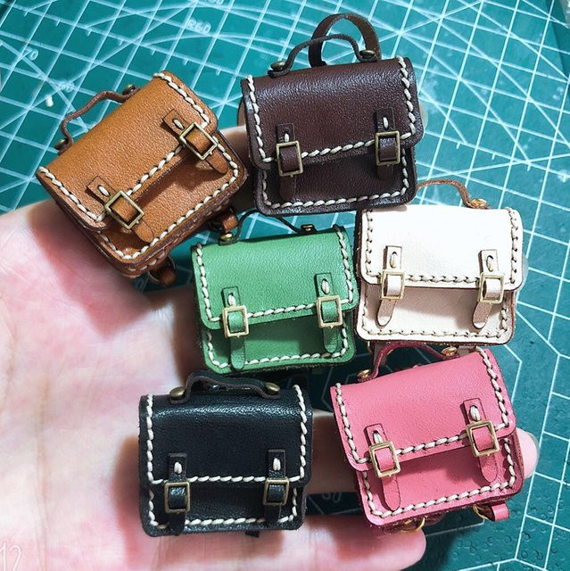 XiDonDon Obitsu11 BJD Puppen Zubehör Retro Schultasche brown - Bild 1
