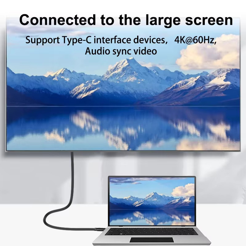 DAOGU USB-C auf USB-C Kabel, USB 3.2 Gen2x2, 20 Gbit/s Datenübertragung, PD 100 W Ladefunktion, Schwarz - Bild 4
