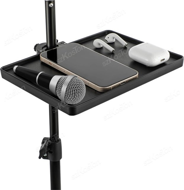 SZKOSTON Universal Mikrofonständer aus Kunststoff für Studio und Live-Streaming in Schwarz - Bild 1