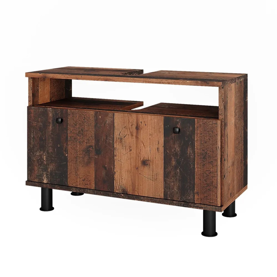 Vicco Waschbeckenunterschrank Fynn Wild Oak Brown mit Türen und Schubladen, B/T/H: 80,2 x 54,0 x 32,0 cm - Bild 2