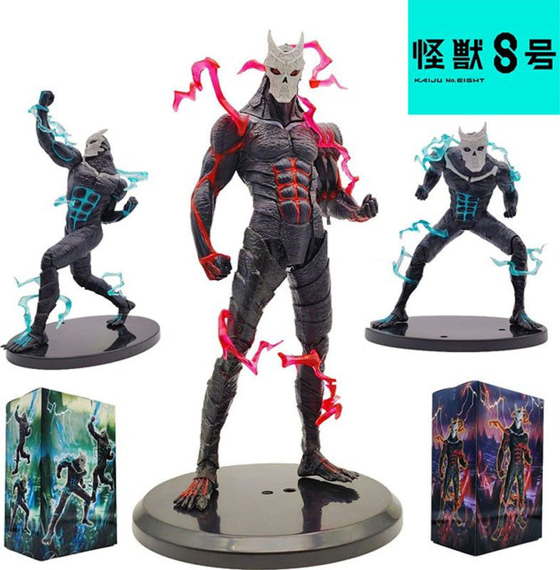 Bandai Kaiju Number Eight Figur Kafka Hibino Monsterform Nr. 8 Anime-Dekoration in Schwarz, Höhe: 21 cm - Bild 1