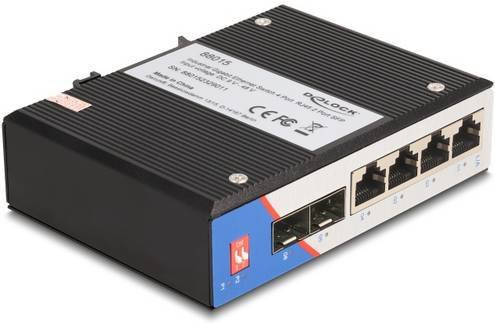 Delock 88015 Unmanaged Gigabit Ethernet Netzwerk-Switch 4 Port Schwarz - Bild 1