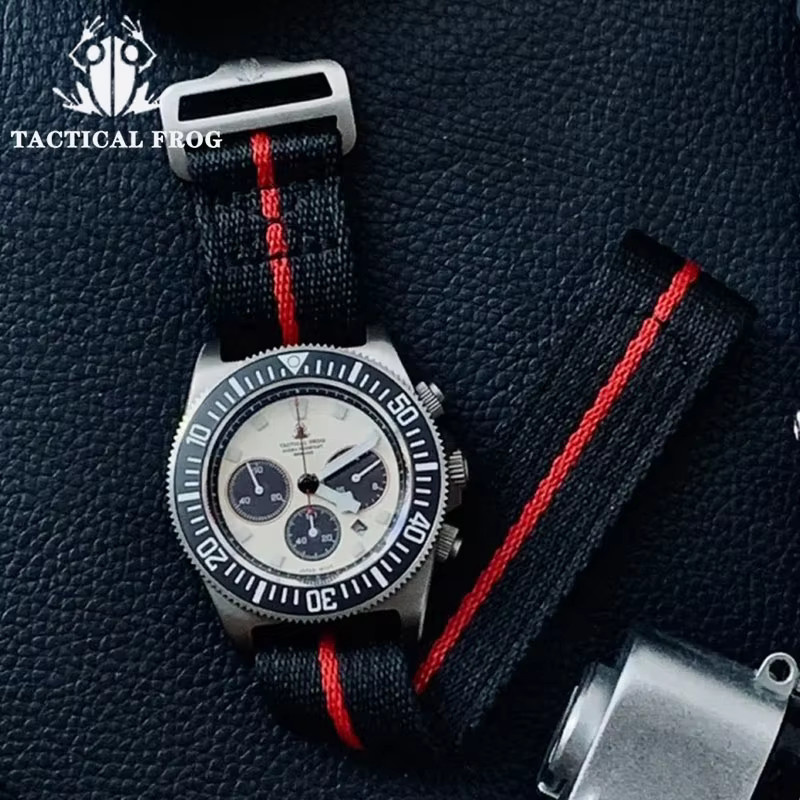Tactical Frog Taucheruhr, Chronograph, Titan, Solar, 20 ATM, Herren - Bild 2