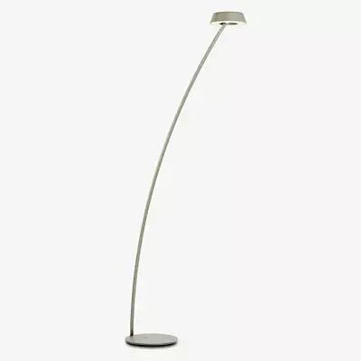 Oligo Glance LED Bogenleuchte in Beige und Grau