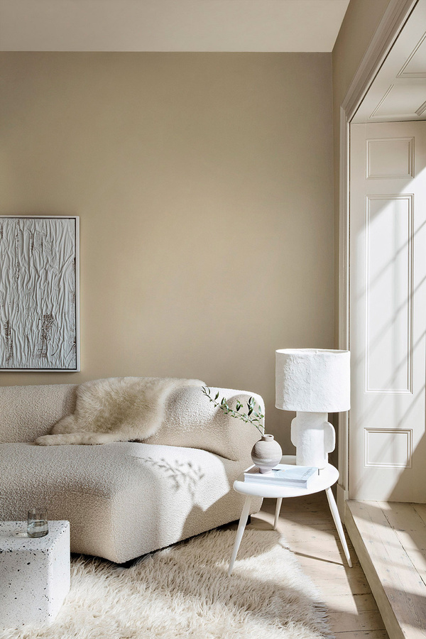 Little Greene Absolute Matt Emulsion Wandfarbe Silent White 329, 10 l - Bild 1