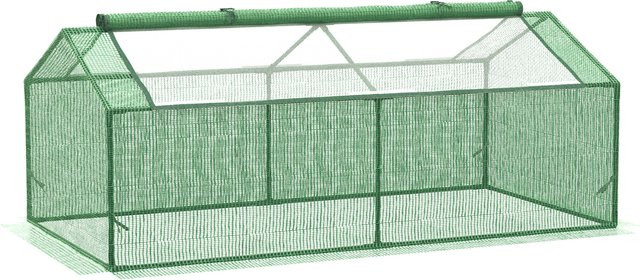 Outsunny Foliegewächshaus mit Fenster in Grün, H x B x T: 70 x 180 x 90 cm - Bild 1