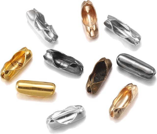 YouYoungDifferent Kugelketten-Anschluss Verschlüsse, Gold, 200 Stück - Bild 1