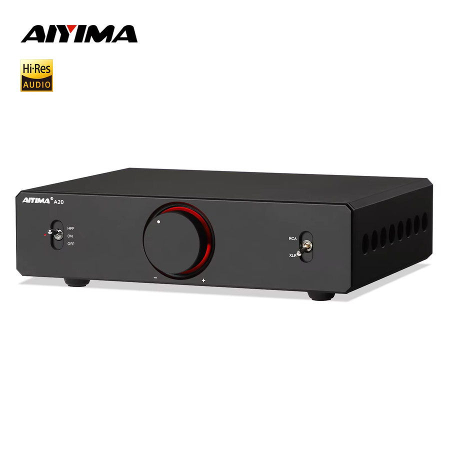AIYIMA A20 HPF Stereo-Leistungsverstärker mit PFFB Hochpassfilter, TPA3255 HiFi 2.0 Audio-Verstärker, 300Wx2, Schwarz - Bild 7