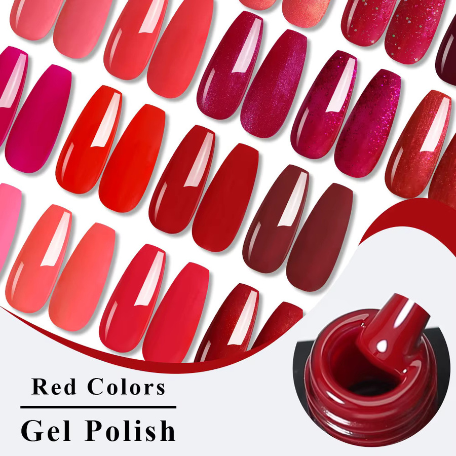 NAILCO Nagelgel, Rot, Glänzend, 15 ml - Bild 4