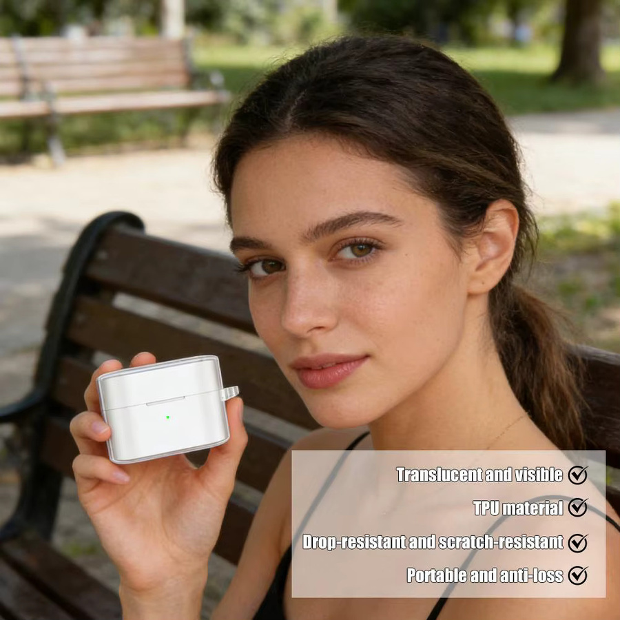 Transparente TPU-Schutzhülle für Sony WF-1000XM6, stoßfeste und staubdichte TPU-Hülle für deine Bluetooth-Kopfhörer - Bild 5