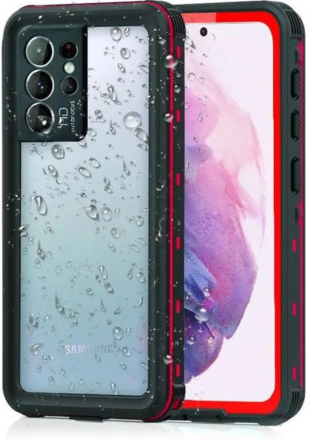 Wasserdichte 360 Full Coque Schutzhülle für Samsung Galaxy S21 Ultra, S21 Plus und Note 20 Ultra 5G in Transparent - Bild 1