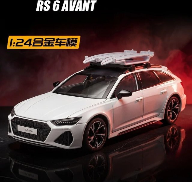 WELLY RS6 AVANT Spielzeugauto-Modell, 1:24, mit Sound und Licht, Legierung Druckguss-Modellfahrzeug - Bild 1