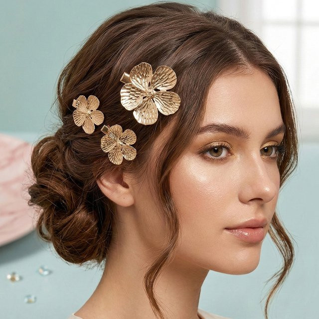 Haarspange Blume, Strass, Damen - Bild 1