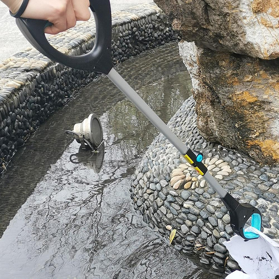 GoolRC Faltbarer Pickup-Werkzeug Greifer aus Aluminium mit drehbarem Gummigreifer und langem Arm, 32 Zoll - Bild 2