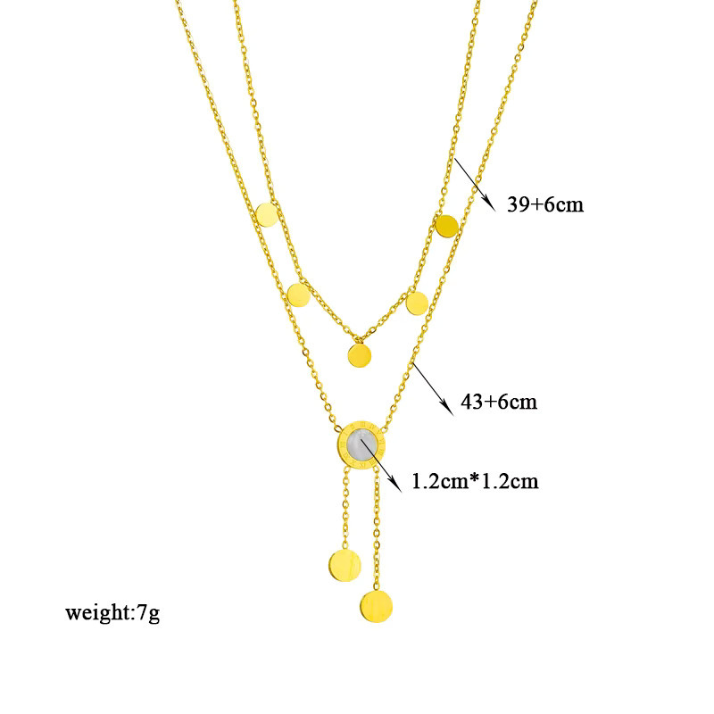 DIEYURO Halskette Edelstahl, Gold, Damen - Bild 1
