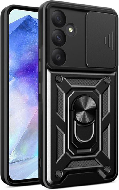 Techsuit CamShield Schutzhülle für Samsung Galaxy A55 5G A556 in Schwarz - Bild 1