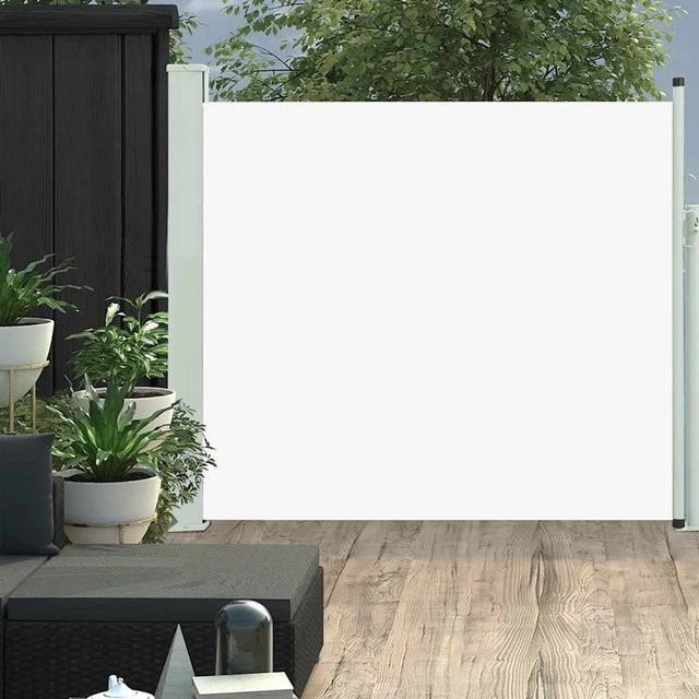 Furnicato Ausziehbare Seitenmarkise aus Polyester in Creme mit Eisengestell B: 300 cm, H: 100 cm - Bild 1