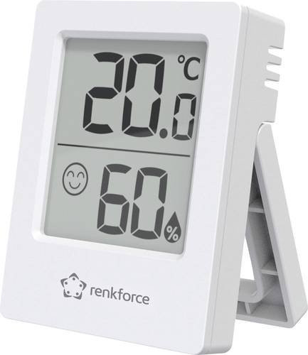 Renkforce RF-6417554 Funk-Thermo-Hygrometer in Weiß - Bild 1