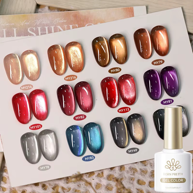 BORN PRETTY Magnetic Gel Nagellack, Golden Gradient, 10 ml - Bild 3
