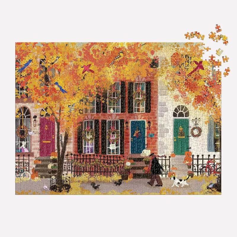 Galison Autumn Neighbor Puzzle, 1.000 Teile - Bild 2