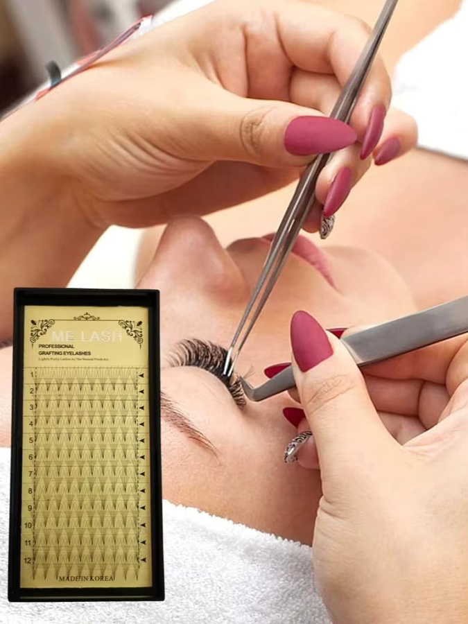 ME.LASH 5D-Wimpernverlängerung, 3 Tabletts, C D Curl, Russisches Volumen, 0,07 mm, Unisex - Bild 7