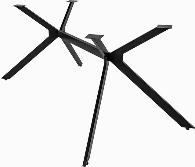 DELUKE Tischgestell PROXI aus Stahl in Schwarz im Industrial-Stil, B/T/H: 155 x 72 x 71 cm - Bild 1