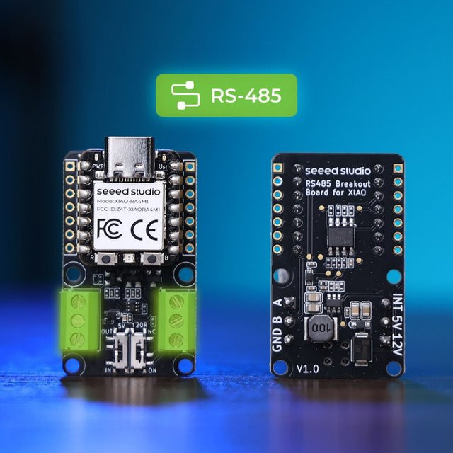 Seeed Studio RS-485 Breakout Board für XIAO und QT Py mit TP8485E Transceiver IC für Halbduplex Transceiver-Konvertierung, Schwarz - Bild 1