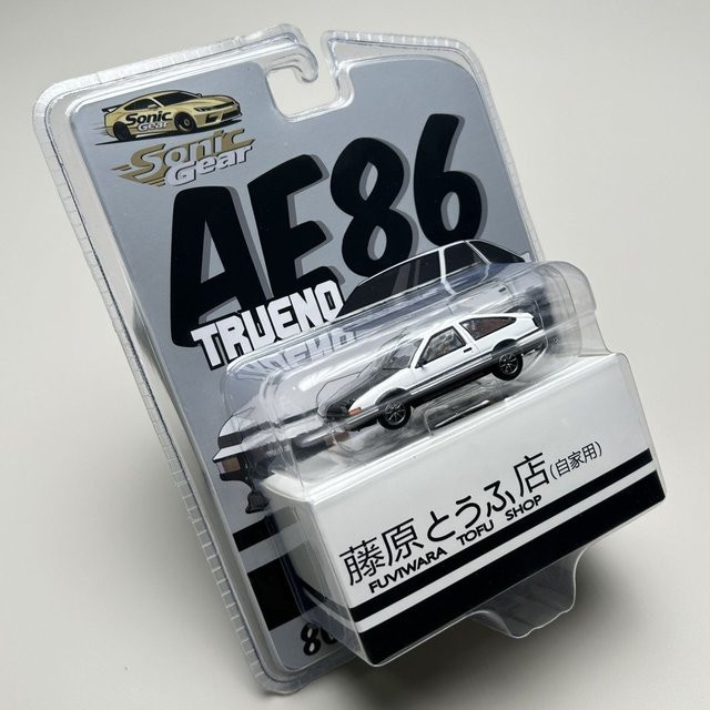 Sonic Gear Toyota Ae86 Trueno Super Rennwagen, Diecast Fahrzeug, 1:64, ab 14 Jahren - Bild 1