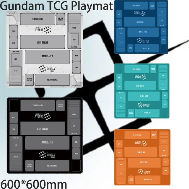 Bandai Gundam Kampf Matte, Zwei Spieler, TCG Gaming Pad - Bild 1