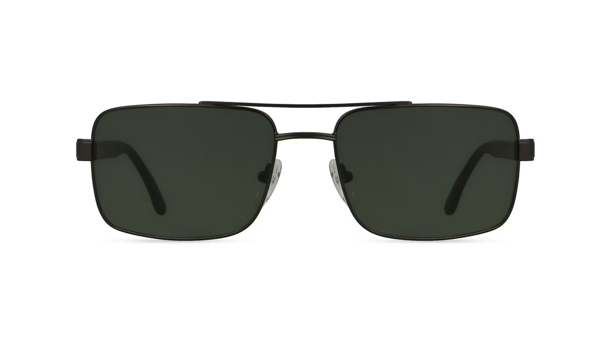 Fielmann MC 552 SUN FLEX CL Sonnenbrille, Vollrand, Quadratisch, Edelstahl, grau, Herren - Bild 1
