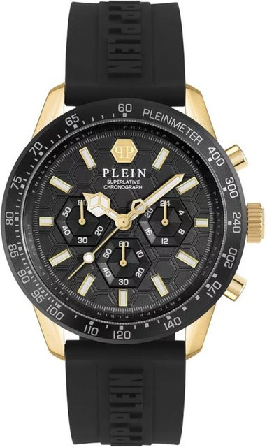 Philipp Plein Chronograph, Quarz, Edelstahl, 44 mm, Schwarz, Herren - Bild 1