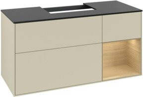 V&B Waschtischunterschrank Finion in Grau lackiert, Breite: 120 cm, Tiefe: 50,1 cm, Höhe: 50,1 cm - Bild 1
