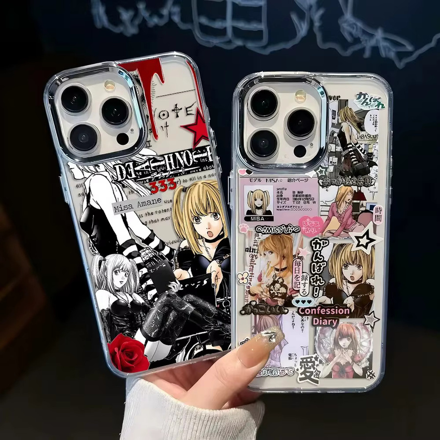 Transparente Anime Misa Death Note Handyhülle für iPhone 17 16 15 14 13 12 11 Pro Max Plus X XR XS Max von Potdemiel - Bild 2