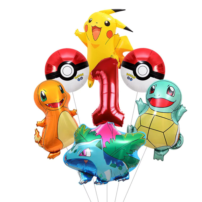 Potdemiel Pikachu Form Aluminiumfolienballon in Mehrfarbig für Partydekoration - Bild 2
