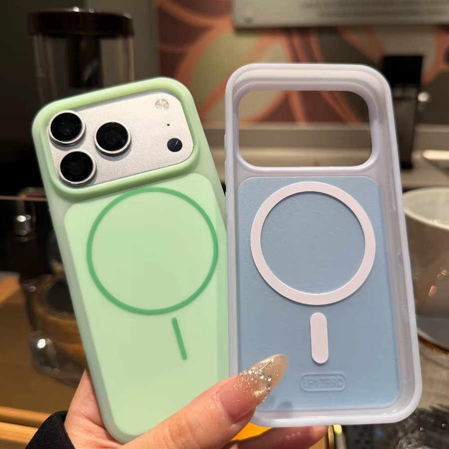 Loobival MagSafe Candy Color Matte Hülle für iPhone 15 16 17 Pro Max und 17 Pro mit Magnetischem Kamerakontrollknopf, Ultra Slim und Stoßfest, Gelb - Bild 2