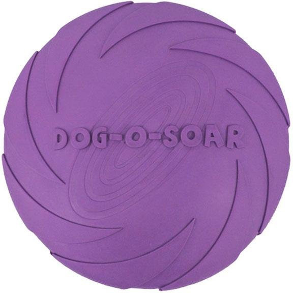 BC Pet Supplies Gummi Haustier Hund Flugscheibe, Lila - Bild 1