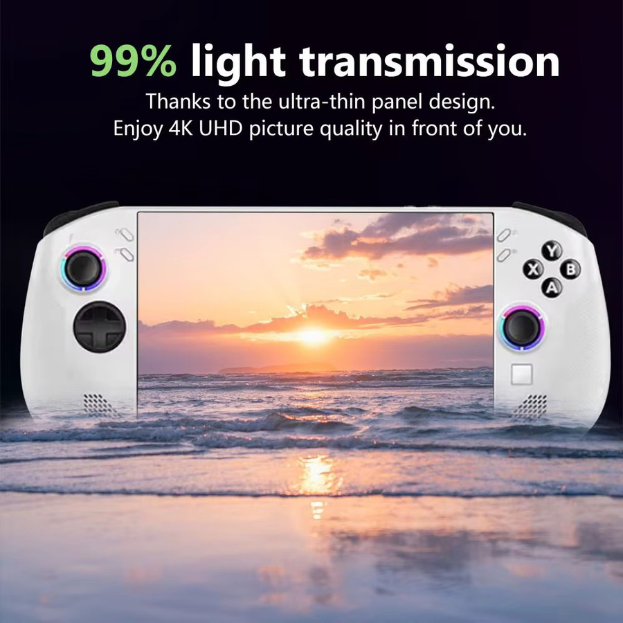3er-Pack HD-Displayschutzfolie aus gehärtetem Glas für Lenovo Legion Go S, transparent, kratzfest und mit gebogener Kante, Breite: 20,3 cm - Bild 6
