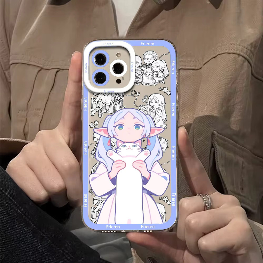 Anime Frieren Beyond Journeys End Handyhülle für Samsung Galaxy S25 Ultra, S24 FE, S23 und S22 Plus, transparent, stoßfestes Soft Bumper Case - Bild 2