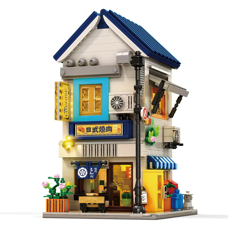AMAZINGBLOKS BBQ-Kantine, Baukasten, 1389 Teile, mit Beleuchtung, ab 14 Jahren - Bild 7