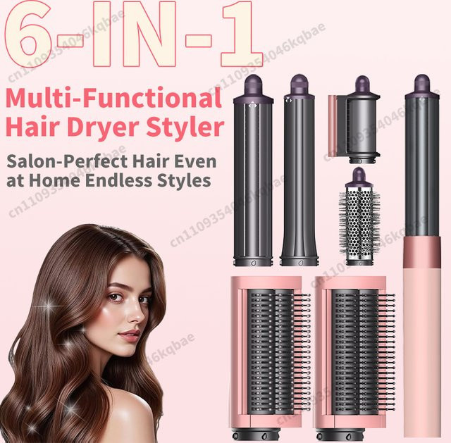 Sencicimen 6-in-1 Multi-Haarstyler-Trocknerbürste mit negativen Ionen, Unisex - Bild 1