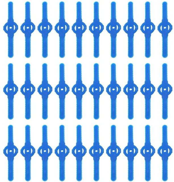30 Stück Vielseitige Kunststoff-Trimmerklingen für Rasenmäher in Blau von Turtledove - Bild 1