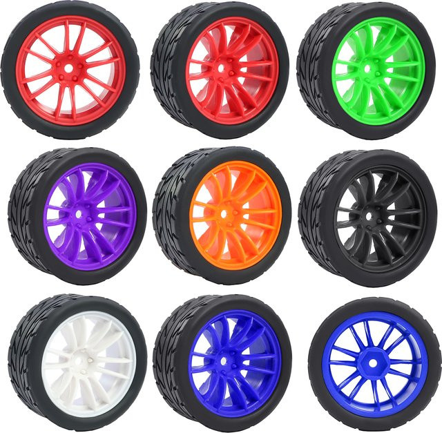 FACSNY Off Road Buggy Reifen, 4-teiliges Set, 12 mm Sechskanträder, 1:16 - Bild 1