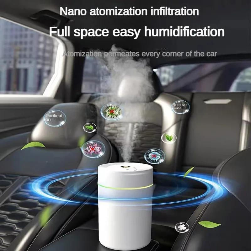 Starry Zenithcar Auto-Diffusor Binchi Keji Travel USB-Luftbefeuchter mit Sternenhimmel-Projektion und Atmosphärenlicht in Weiß - Bild 4