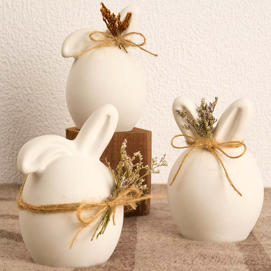 Silikon Kerzenform Hase Ei für Ostern zur Herstellung von Kerzen, Seifen oder Gipsfiguren in Weiß - Bild 2
