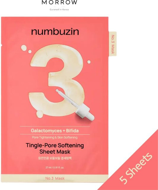 NUMBUZIN Nr. 3 Peeling-Poren-Aufweichende Tuchmaske, 27 ml, Panthenol - Bild 1